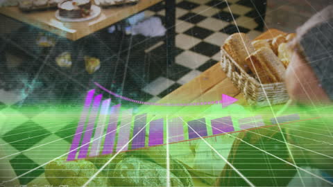 Digital Interface Overlay on Bakery Analysis