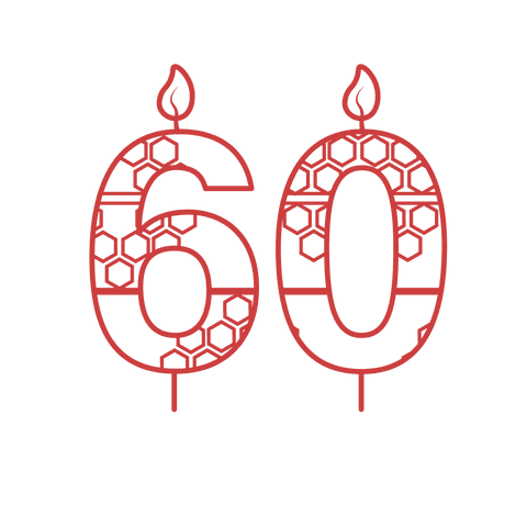red 60 birthday candle vector illustration transparent background - Download Free Stock Videos Pikwizard.com