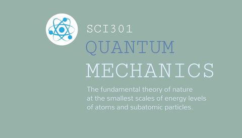 Academic Quantum Mechanics Course Promotion Design - Download Free Stock Templates Pikwizard.com