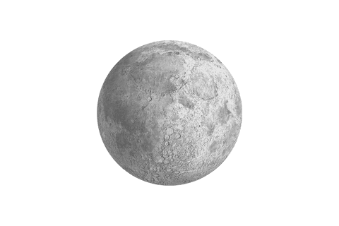 realistic moon illustration on transparent background - Download Free Stock Videos Pikwizard.com