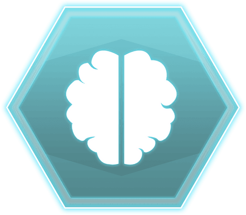 transparent hexagon icon with digital brain outline - Download Free Stock Videos Pikwizard.com