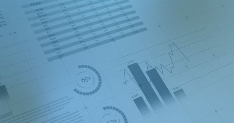 Digital Interface Showing Financial Charts and Data Analysis - Download Free Stock Images Pikwizard.com