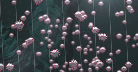 digital representation of virus cells and dna strands - Download Free Stock Images Pikwizard.com