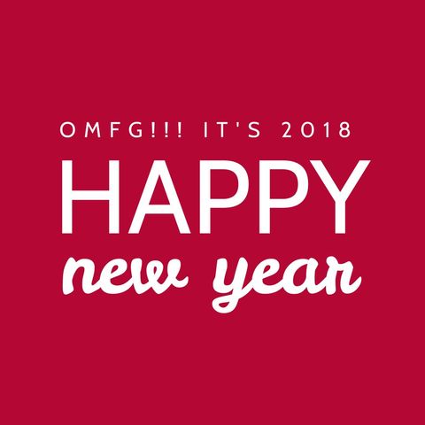 Bold New Year Celebration on Red Background with Festive Text - Download Free Stock Templates Pikwizard.com