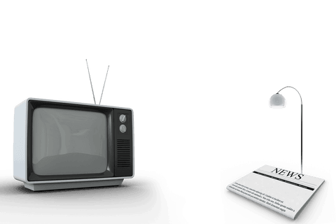 old television set with newspaper transparent background - Download Free Stock Videos Pikwizard.com