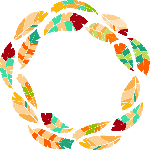 transparent circle design with vibrant feathers illustration - Download Free Stock Videos Pikwizard.com