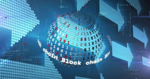 Blockchain technology illuminated network representation