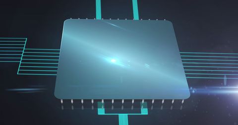 Futuristic Circuit Board with Glowing Digital Connections - Download Free Stock Images Pikwizard.com