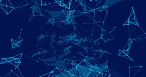 Digital Blue Network Connections on Dark Futuristic Background - Download Free Stock Images Pikwizard.com
