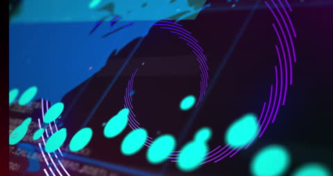 Global Financial Graph Animation on Digital Mesh