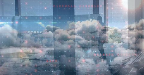 Digital Security Threat Over Cloud Technology with Active Individual - Download Free Stock Images Pikwizard.com
