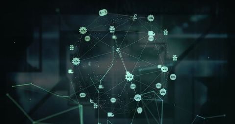 Digital network connections with global finance interface