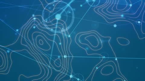 Digital World Map with Futuristic Technology Interface