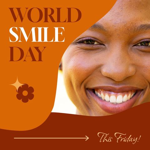 celebrating world smile day with happiness and joy - Download Free Stock Templates Pikwizard.com