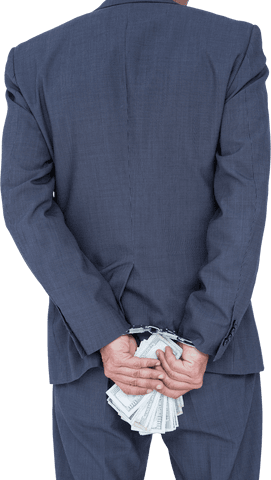 transparent man in suit handcuffed holding money - Download Free Stock Videos Pikwizard.com