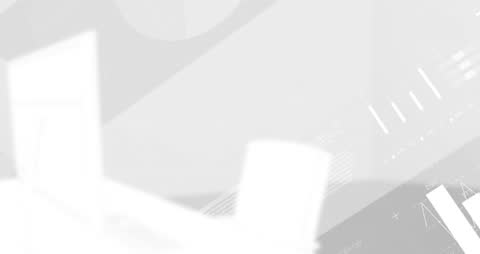 Digital Connections Network and Laptop in Abstract Office