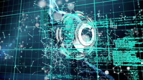 Futuristic Global Connections Network Visual