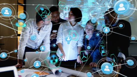 Digital Networking and Collaboration in Modern Workplace