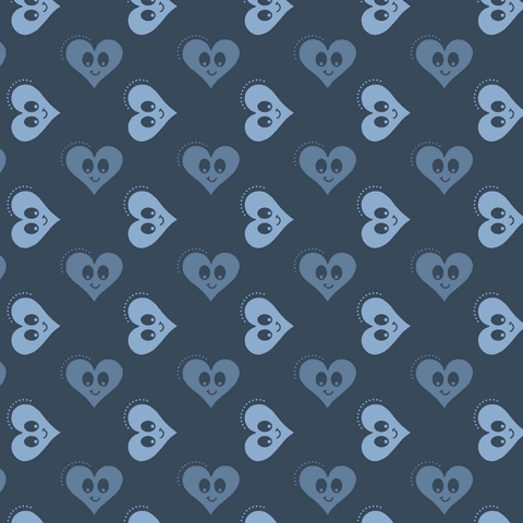 Blue Cartoon Heart Pattern on Transparent Background - Download Free Stock Videos Pikwizard.com