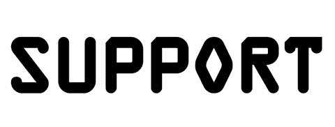 Transparent support text in modern style