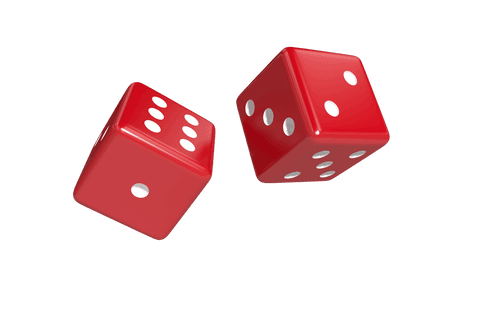 floating red dice on transparent background with shadow - Download Free Stock Videos Pikwizard.com