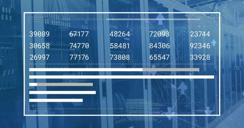 Financial Data Visualization Over High-Tech Data Center Servers - Download Free Stock Images Pikwizard.com