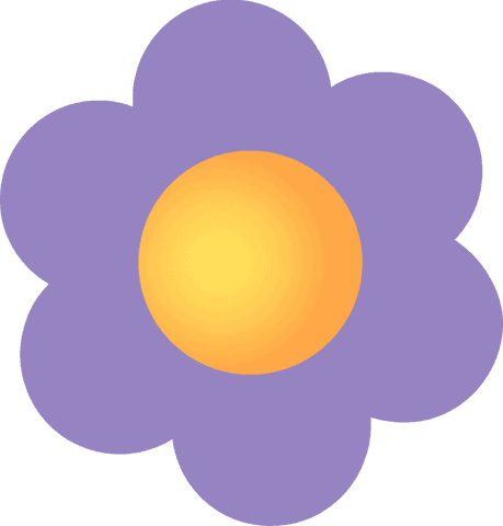 purple flat flower icon on transparent background minimalistic design - Download Free Stock Videos Pikwizard.com