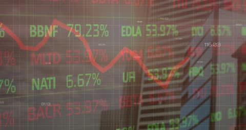 Dynamic Stock Market Analysis with Skyscraper Backdrop