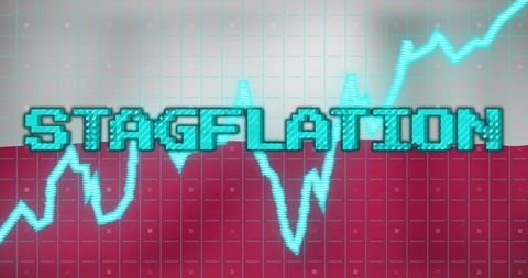 Stagflation with Polish Economic Data Visualization - Download Free Stock Images Pikwizard.com