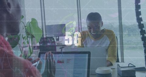 Business Professionals Innovating with 5G Technology