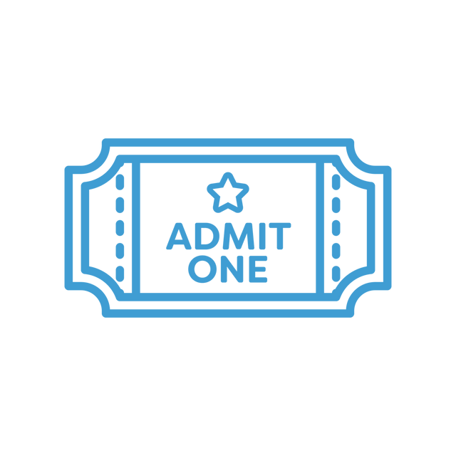 Blue Ticket Illustration Admit One Transparent Background - Download Free Stock Videos Pikwizard.com