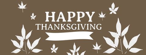 Festive Happy Thanksgiving Greeting with Autumn Leaves - Download Free Stock Templates Pikwizard.com