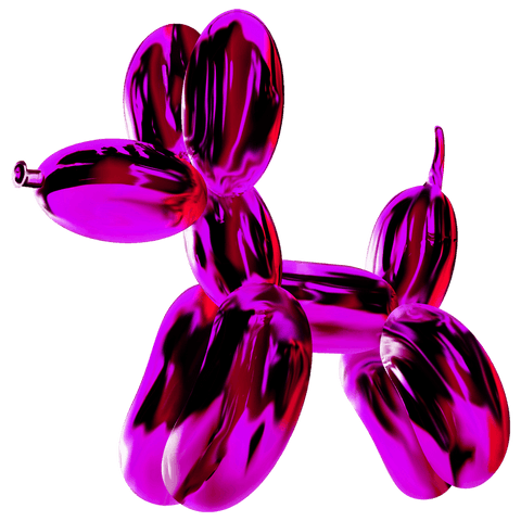 reflective metallic balloon dog sculpture on transparent background - Download Free Stock Videos Pikwizard.com