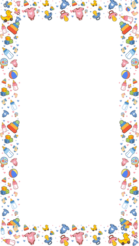 colorful baby care icons creating transparent frame with fun elements - Download Free Stock Videos Pikwizard.com