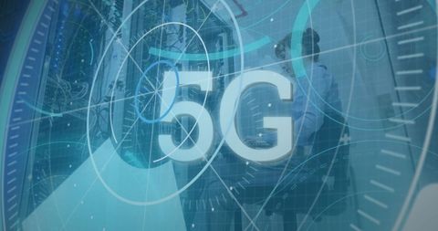 5g technology integration with digital interface overlay - Download Free Stock Images Pikwizard.com