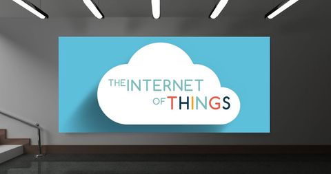 Internet of Things Concept on Cloud Illustration in Modern Interior - Download Free Stock Images Pikwizard.com