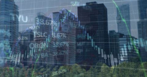 Stock Market Trends Still City Background - Download Free Stock Images Pikwizard.com