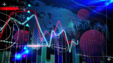 Dynamic Financial Data and Analytics Visualization with World Map