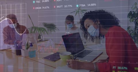 Business Team Meetings During Pandemic with Technology