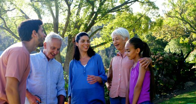 Smiling Multi-Generational Family Enjoying Outdoor Park - Download Free Stock Images Pikwizard.com