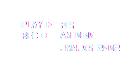 Retro Glitch-Style VHS UI on Transparent Background - Download Free Stock Videos Pikwizard.com