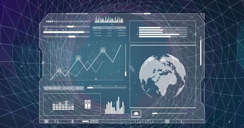 Futuristic Global Data Analytics Concept with Holographic Interface - Download Free Stock Images Pikwizard.com