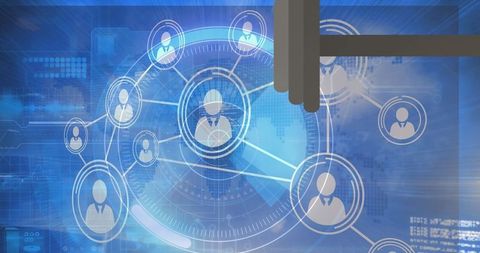 User Network Interface and Data Visualization Concept - Download Free Stock Images Pikwizard.com