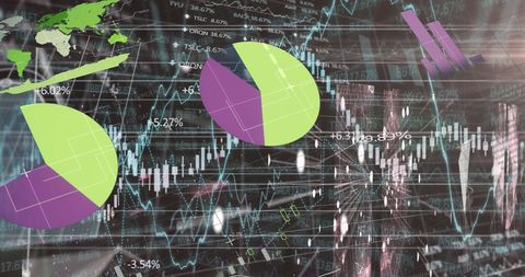 Futuristic Financial Data Analysis with Holographic Charts - Download Free Stock Images Pikwizard.com