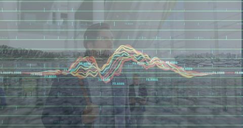 digital graph overlay on business team intriguing dashboard interface - Download Free Stock Images Pikwizard.com