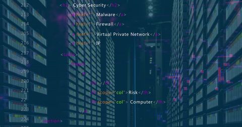 Digital Code Flow in Advanced Data Server Environment - Download Free Stock Images Pikwizard.com