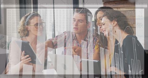 Multiracial Team Discuss Data Analysis Concepts in Office Setting - Download Free Stock Images Pikwizard.com