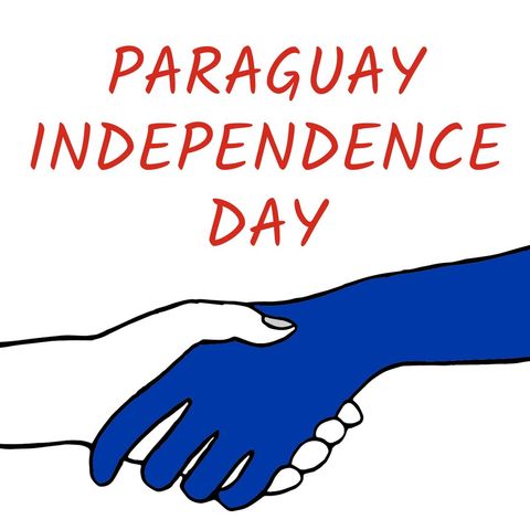 Paraguay Independence Day Symbolic Handshake for Celebrating Unity - Download Free Stock Templates Pikwizard.com