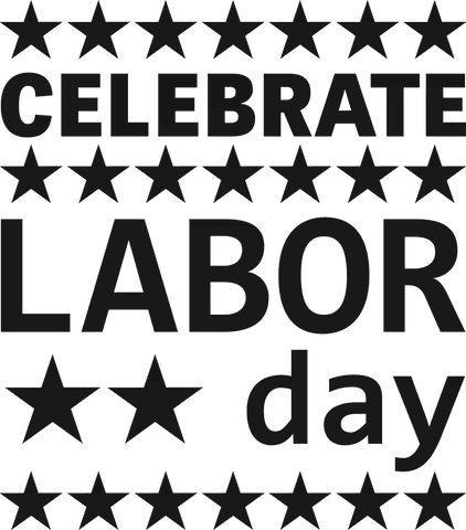 celebrate labor day with clear text and stars design - Download Free Stock Videos Pikwizard.com