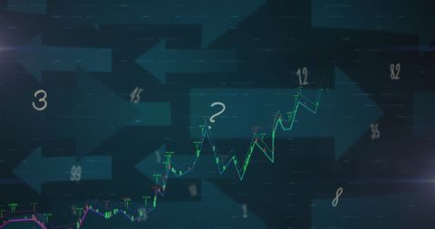 Abstract Financial Data and Graph with Arrows - Download Free Stock Images Pikwizard.com